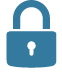 blue lock icon
